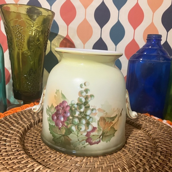 Andrea by Sadek Ceramic Ice Bucket Hand Painted by A. Kach Vintage - Picture 9 of 12